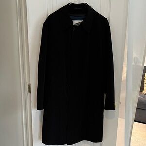Elegant Black Trench Coat for Men